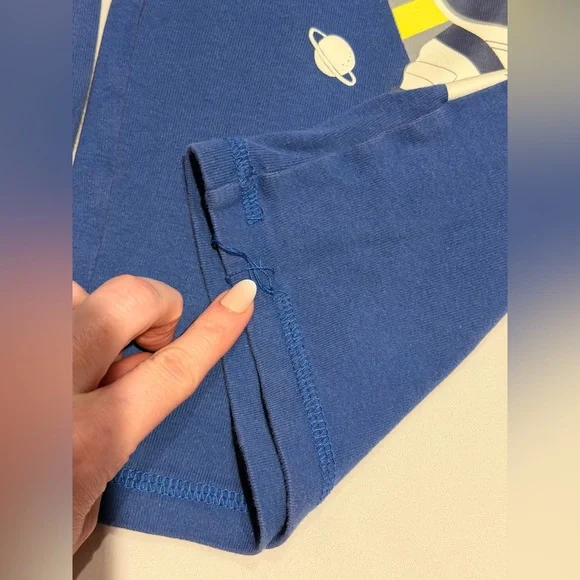 PLAY Mini Boden Blue Glow-in-the-Dark Astronaut Pajama Set (5T) - Picture 5 of 12